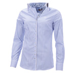 Light blue stripe with contrasting cuff detail Fior Da Liso show shirt