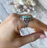 Handmade size 8 Sonoran Gold artisan ring