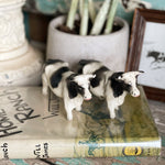 Vintage cow salt and pepper shakers