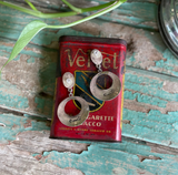 Sterling silver vintage Navajo turquoise earrings