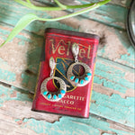 Sterling silver vintage Navajo turquoise earrings