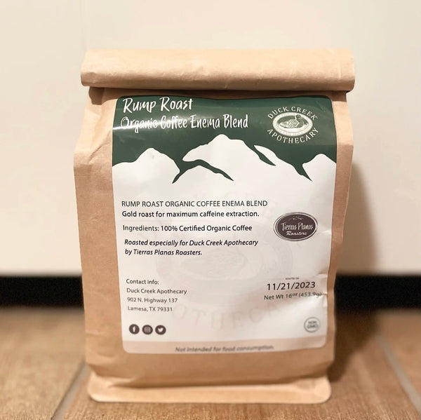 Duck Creek Apothecary organic enema blend coffee 1lb bag