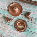 Assorted vintage copper items