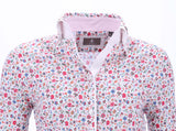 Floral print with contrasting cuff detail Fior Da Liso show shirt