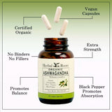 Organic Ashwagandha 60ct capsules