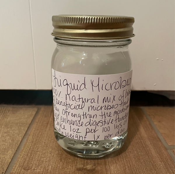 100% natural liquid microbes - 16 ounce jar