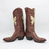 Vintage size 9.5 inlay butterfly cowboy boots