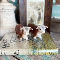 Vintage Hereford bull salt and pepper shakers