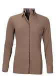 Fior Da Liso beige Athletic fabric show shirt with contrasting detail