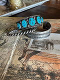 Vintage Navajo made sterling cuff bracelet