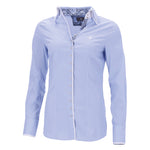Solid blue with contrasting cuff detail Fior Da Liso show shirt