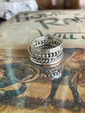 Handmade sterling set of 5 stack rings