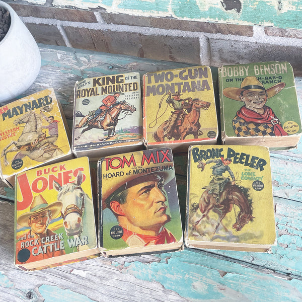 Vintage 1930’s cowboy books