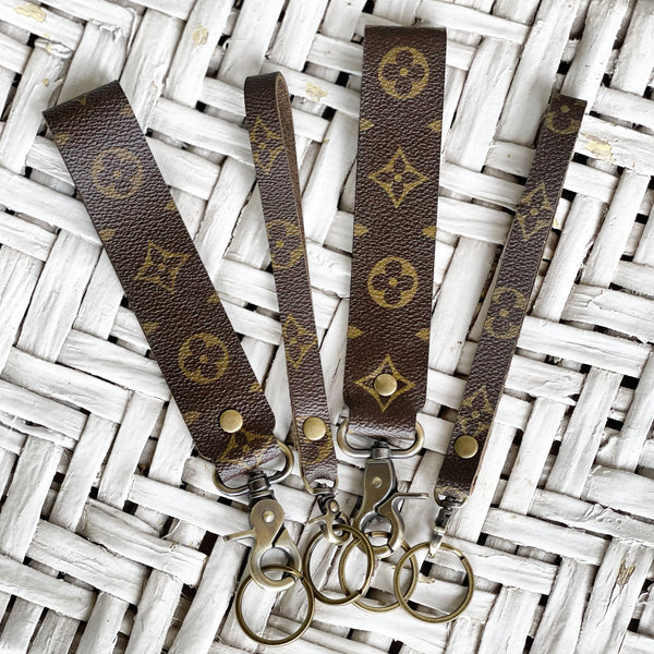 Upcycled Louis Vuitton key fobs