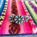 Vintage sterling petit point turquoise baby bracelet
