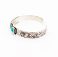 Vintage Native American Petit point cuff bracelet