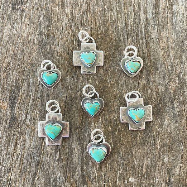 Assorted handmade Kingman pendants